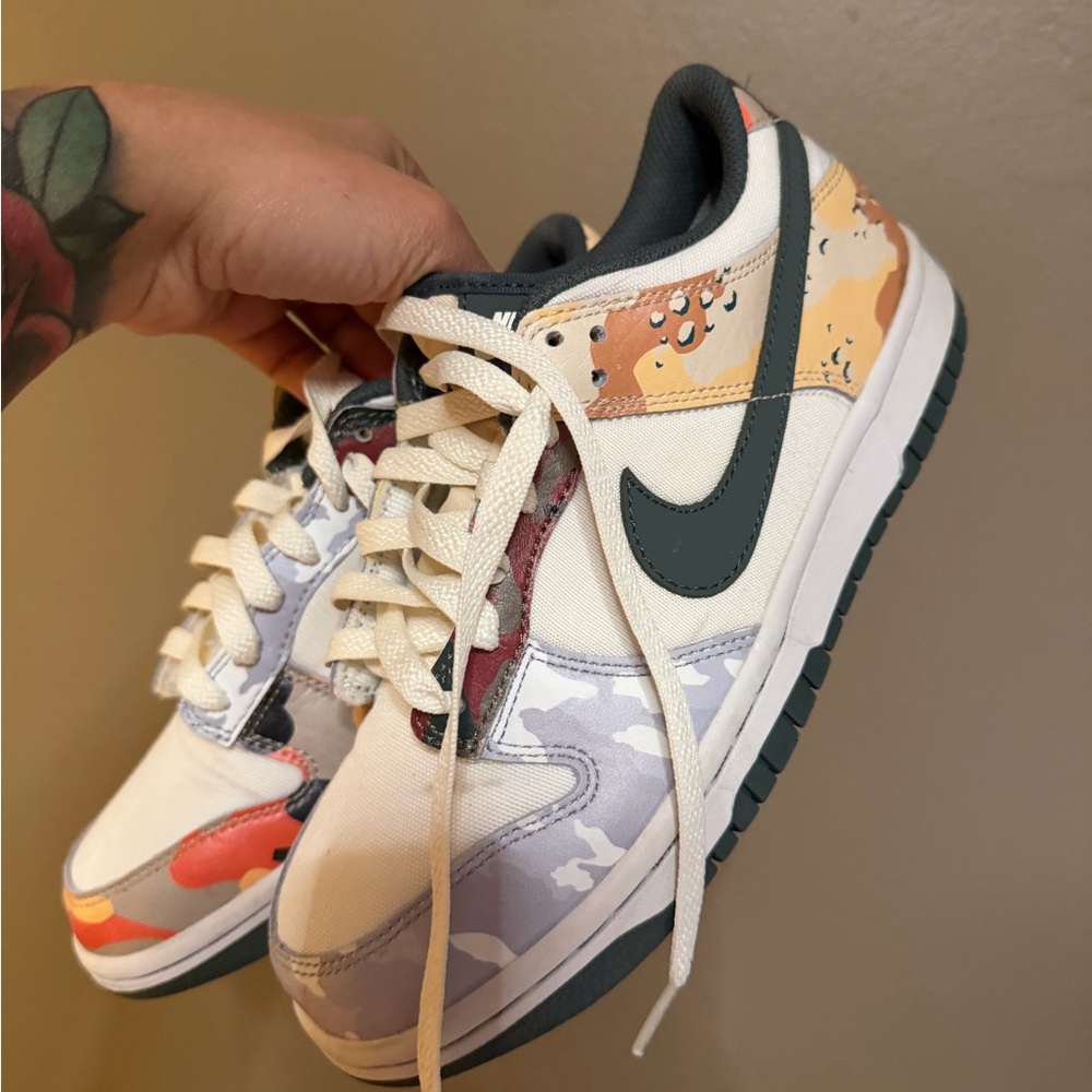 Nike Kids Colorful Camo Sneakers